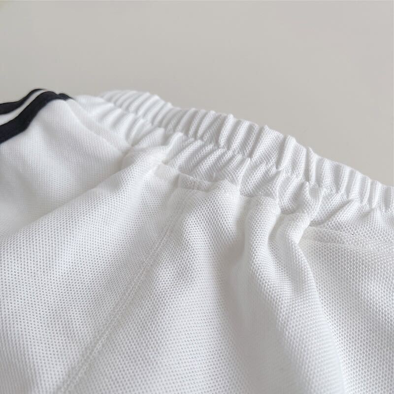 Red and white football jersey set