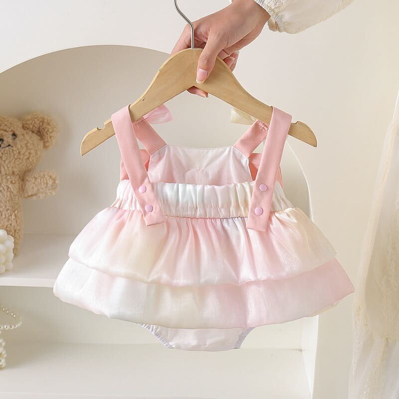 Bow made ombré romper