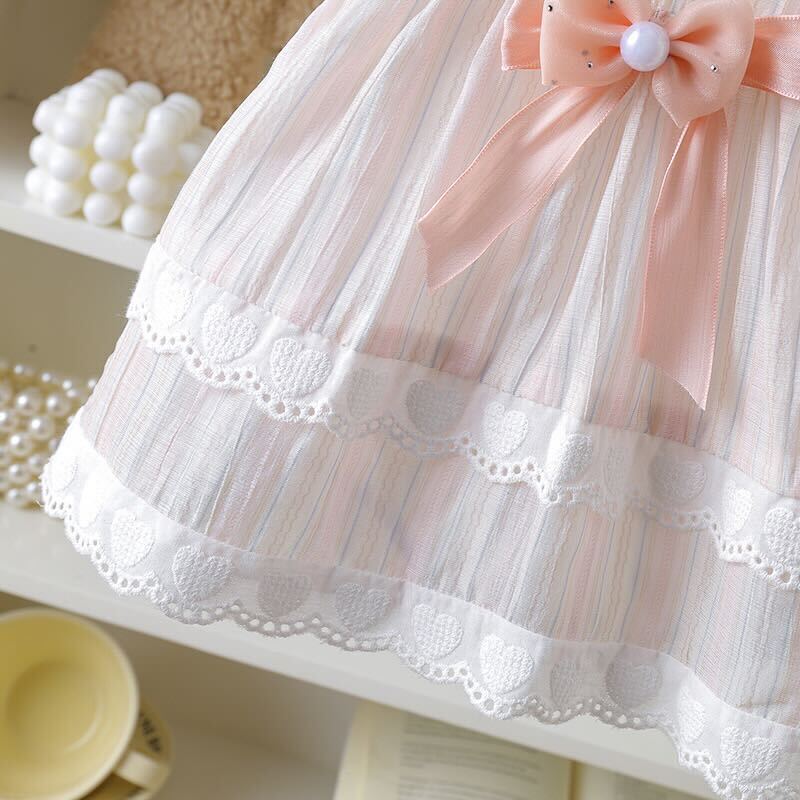 Bow made dress romper