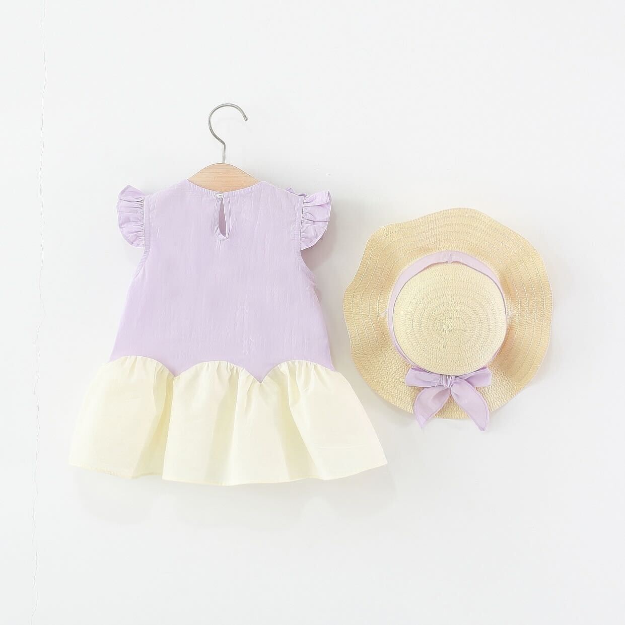 Double berry dress with hat
