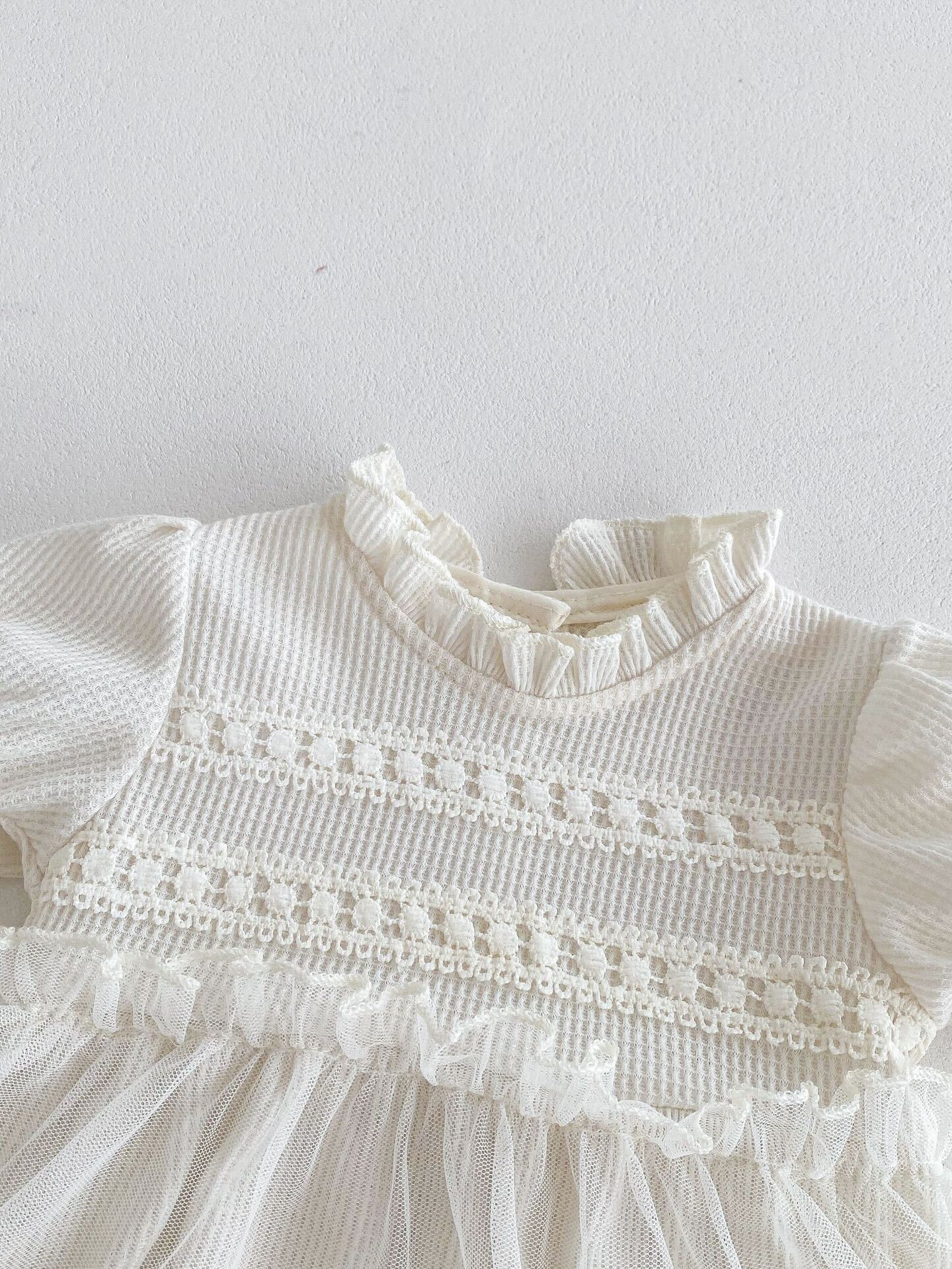 Lace Ribbed Romper