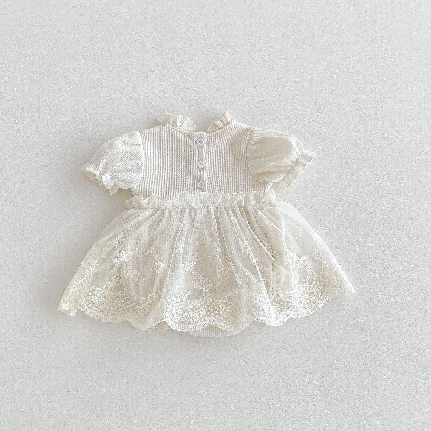 Lace Ribbed Romper