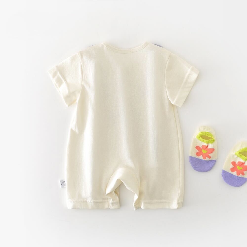 Elephant cotton romper