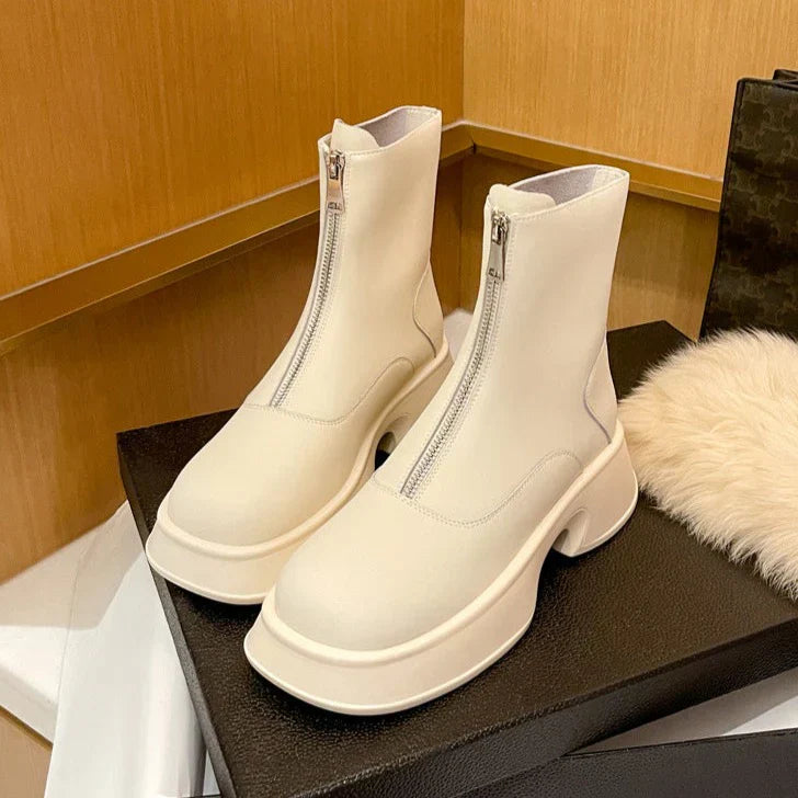 Alice - Stilvolle Winterstiefel aus echtem Fell