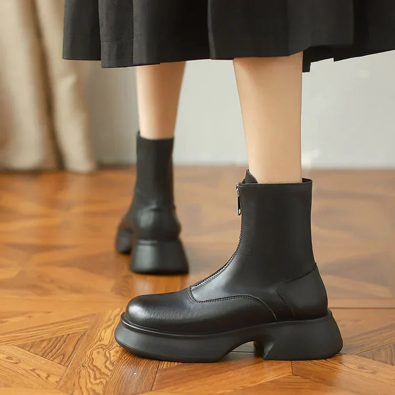 Alice - Stilvolle Winterstiefel aus echtem Fell