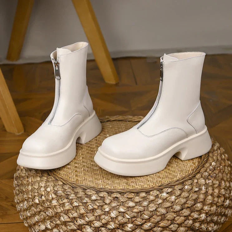 Alice - Stilvolle Winterstiefel aus echtem Fell