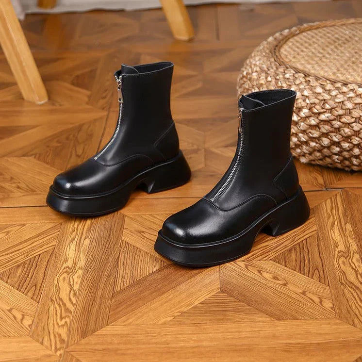 Alice - Stilvolle Winterstiefel aus echtem Fell