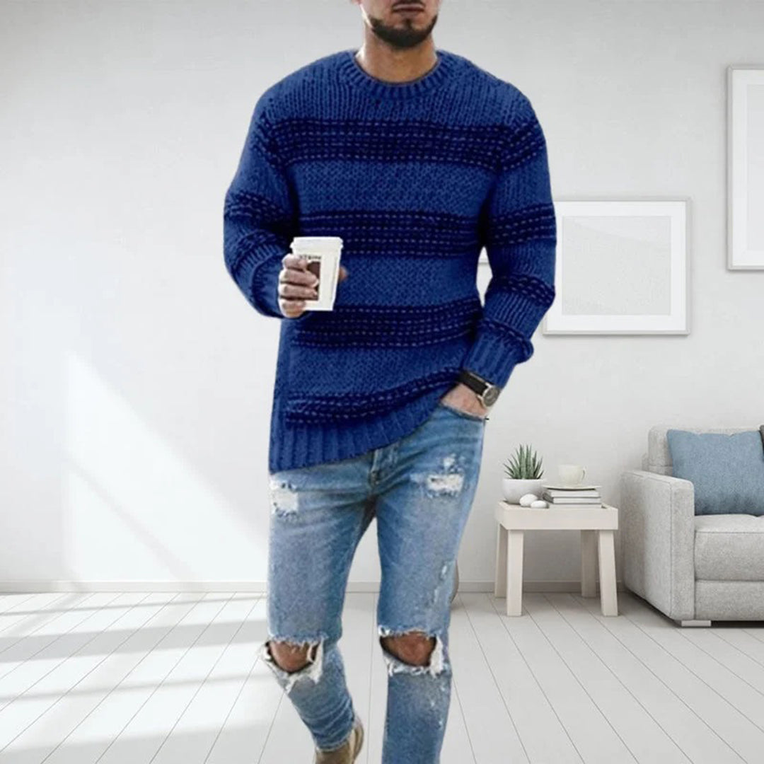 LANDYN - Stylish Norwegian jumper with chunky knit for men