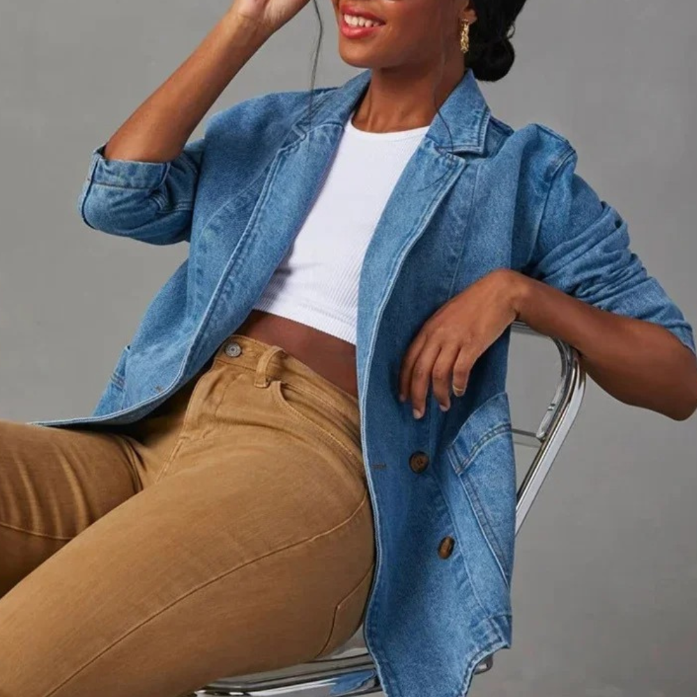 Nessa - Trendy and casual denim jacket for women