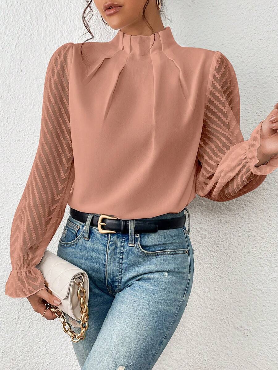 Ashley - Elegant women's long-sleeved blouse