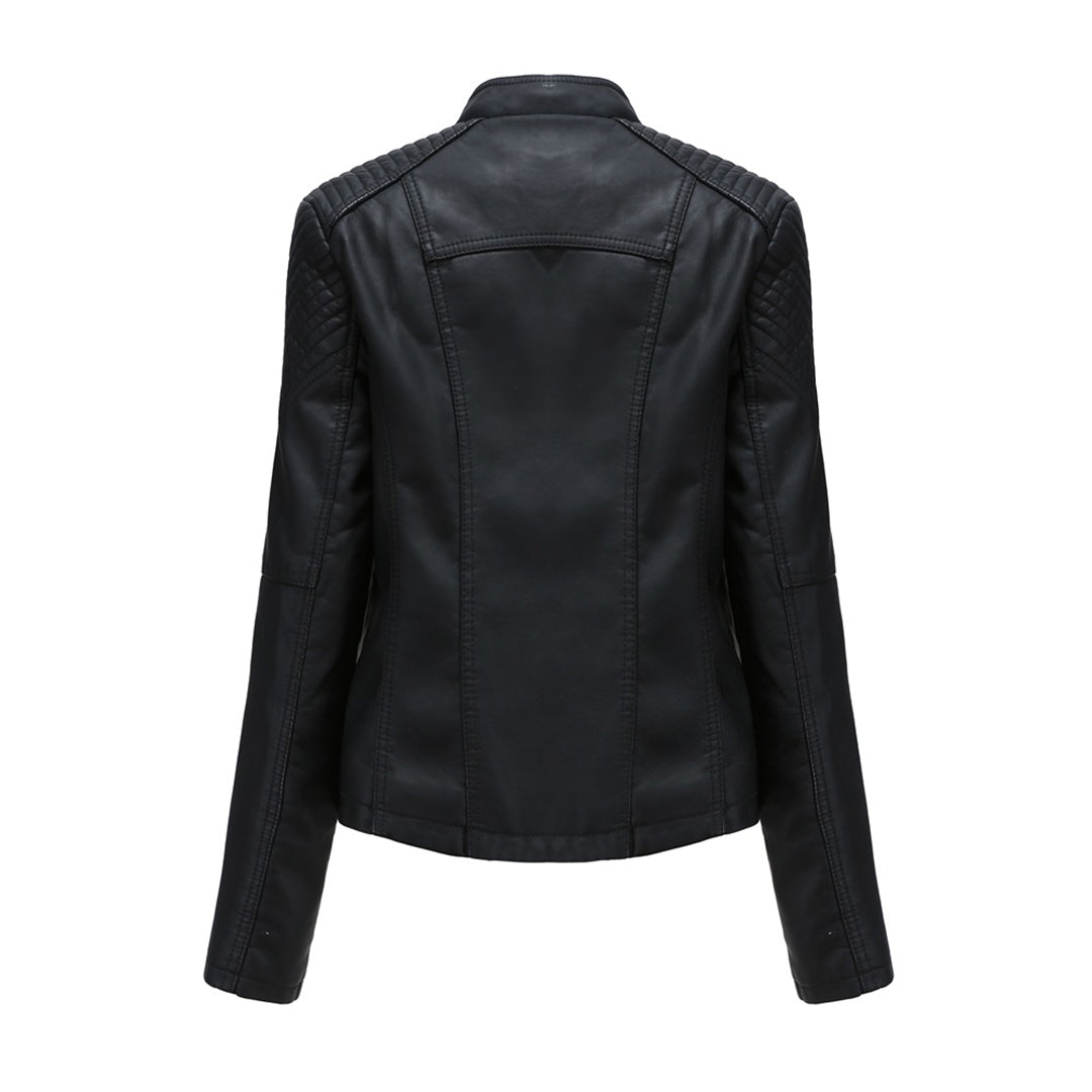MARIE - Elegant leather jacket for a trendy look
