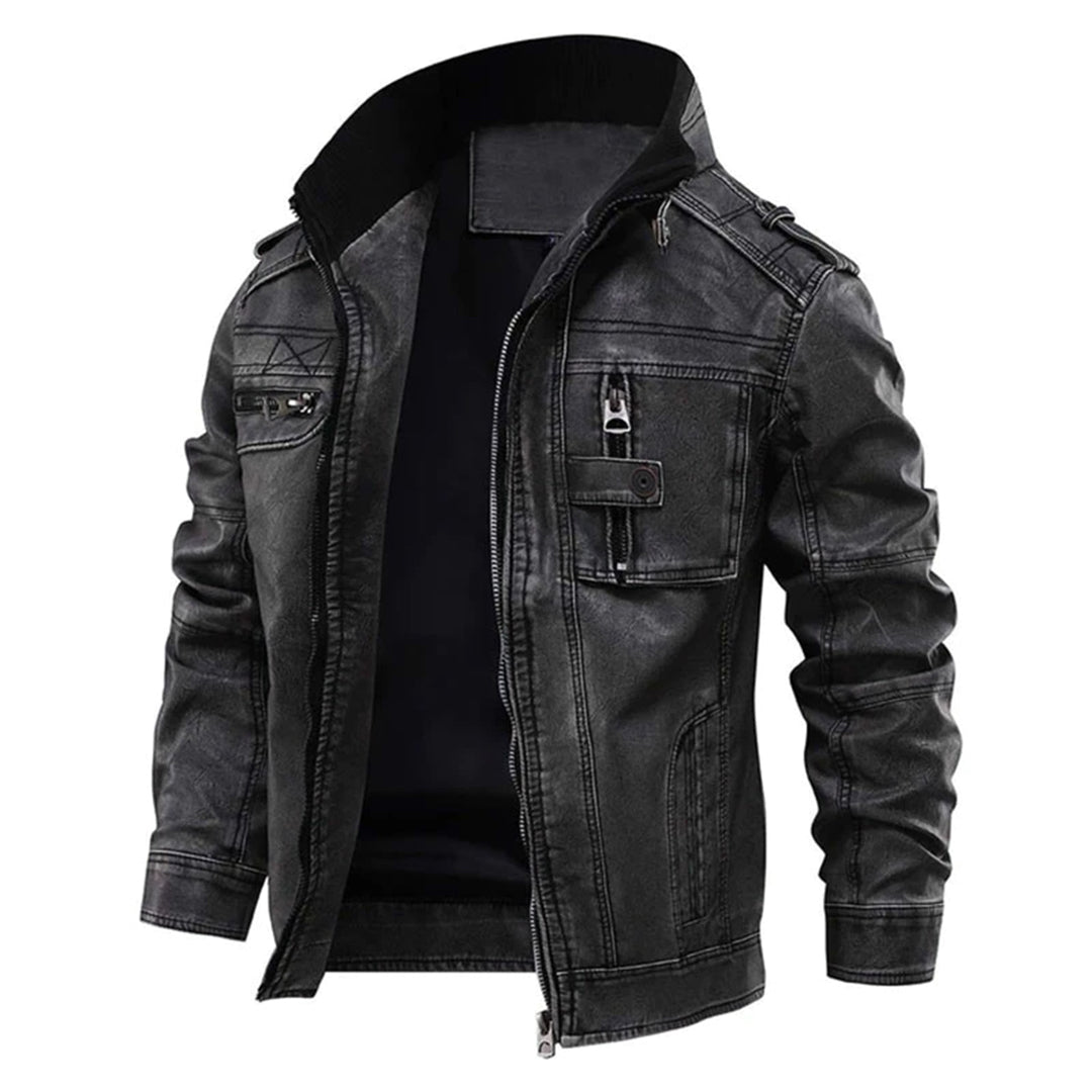 FLOKI - Trendy Leather Jacket for a Stylish Look