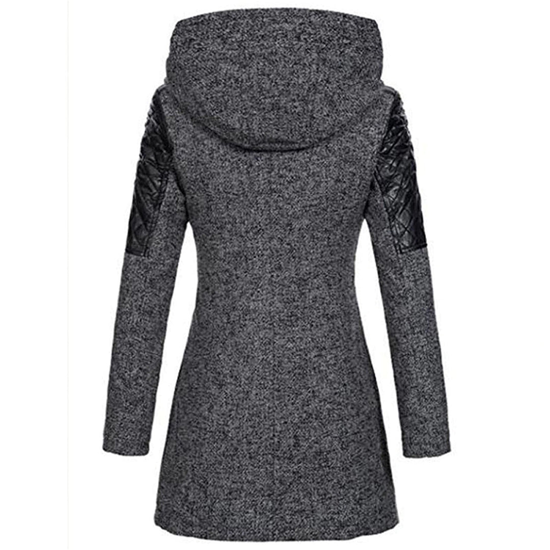 Riley - Women's long winter coat with trendy hood