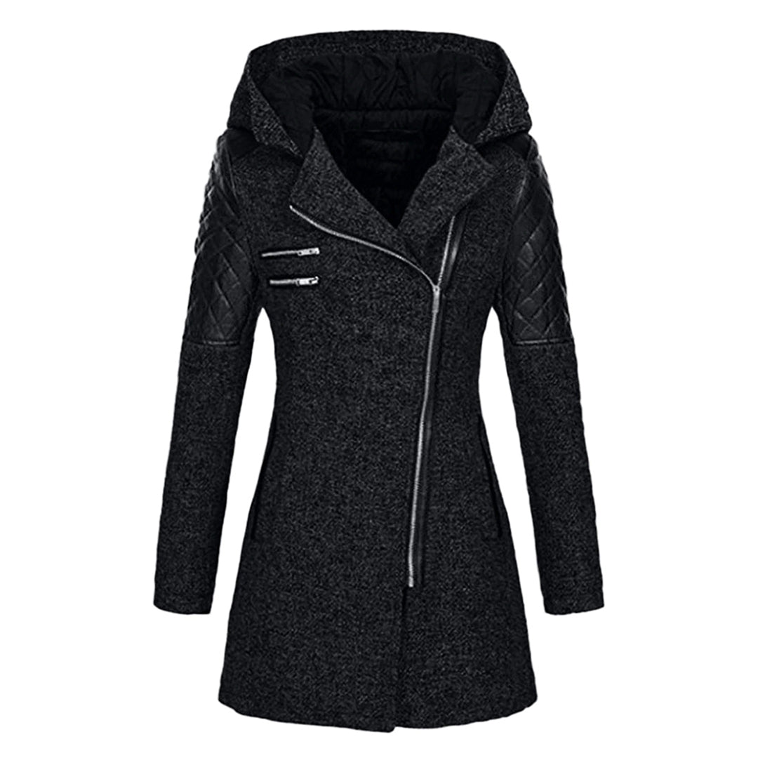 Riley - Women's long winter coat with trendy hood