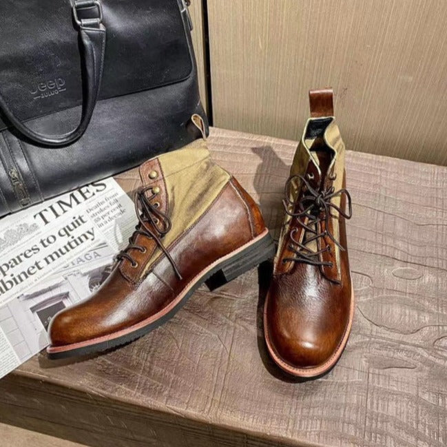 Fashion - Luxury Genuine Leather Boots for Stylish Comfort