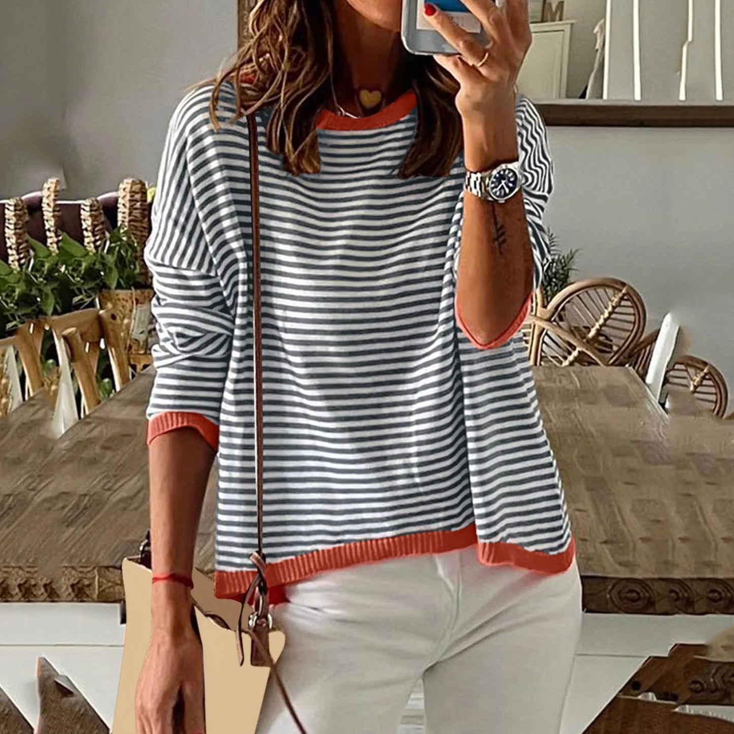 Charlotte - Stylish Striped Sweater