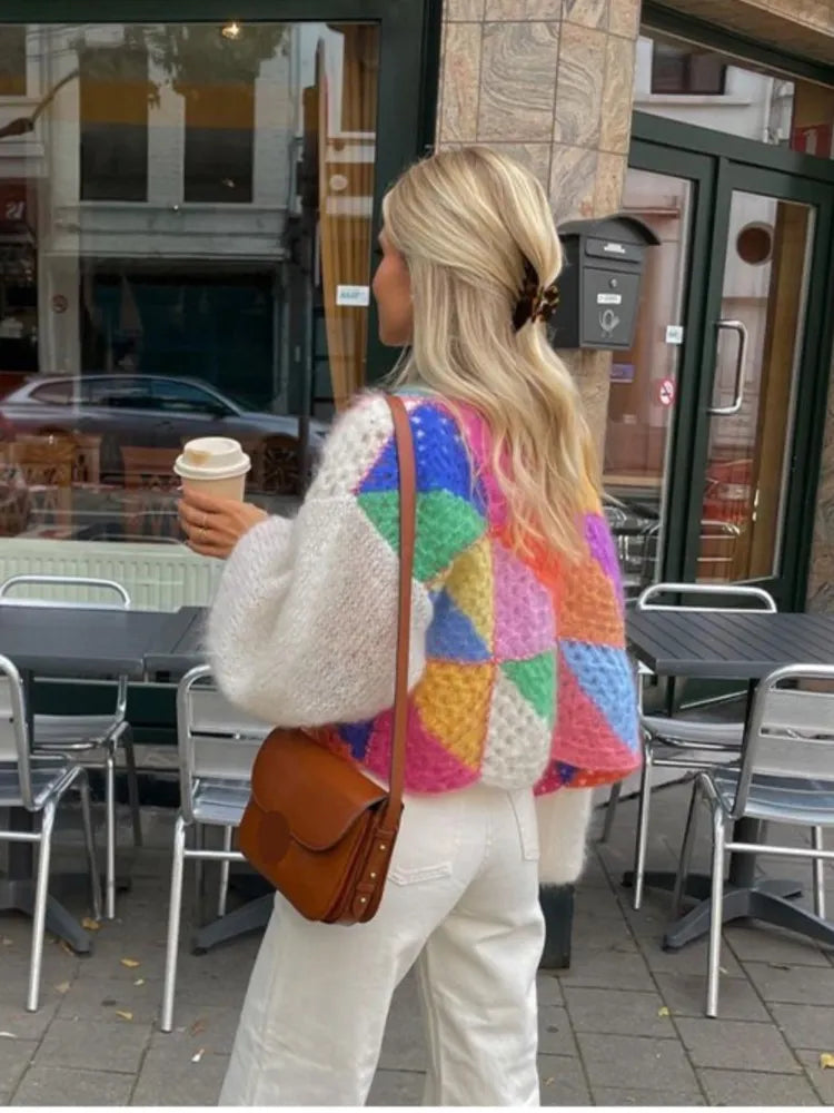 Bridget - Stylish Striped Open Sweater for a Trendy Look