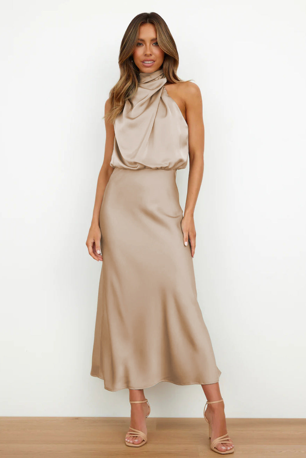 Rosa™ - Elegant Satin Evening Dress