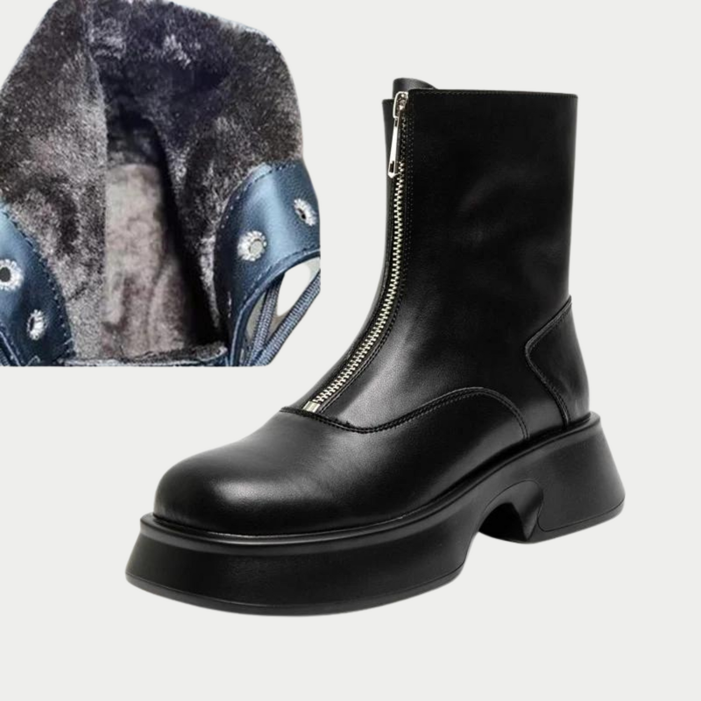 Alice - Stilvolle Winterstiefel aus echtem Fell