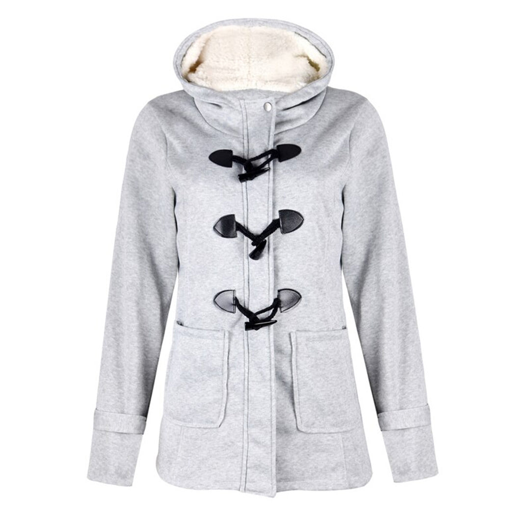 Samantha - Stylish long hooded winter coat for women