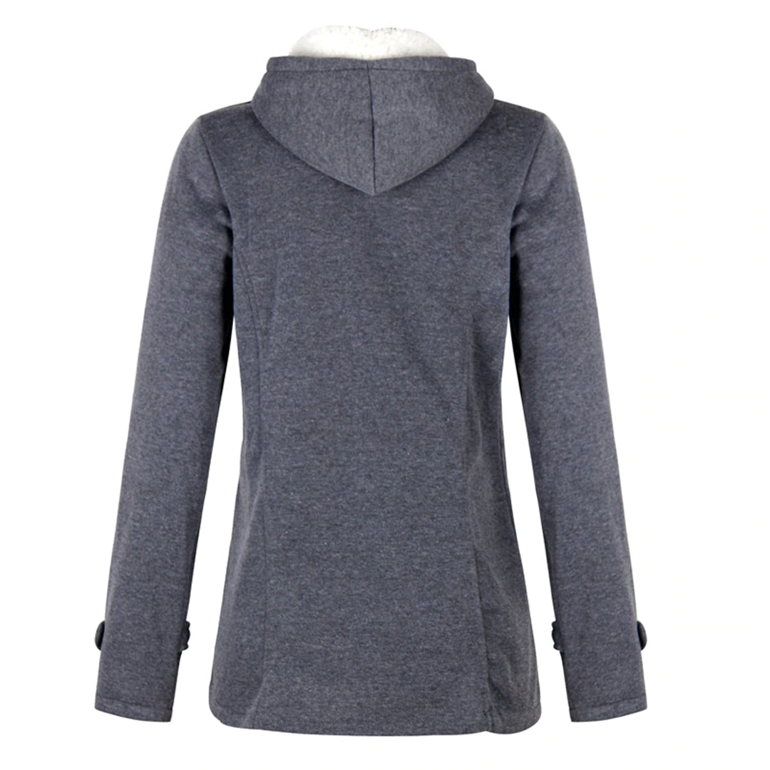 Samantha - Stylish long hooded winter coat for women