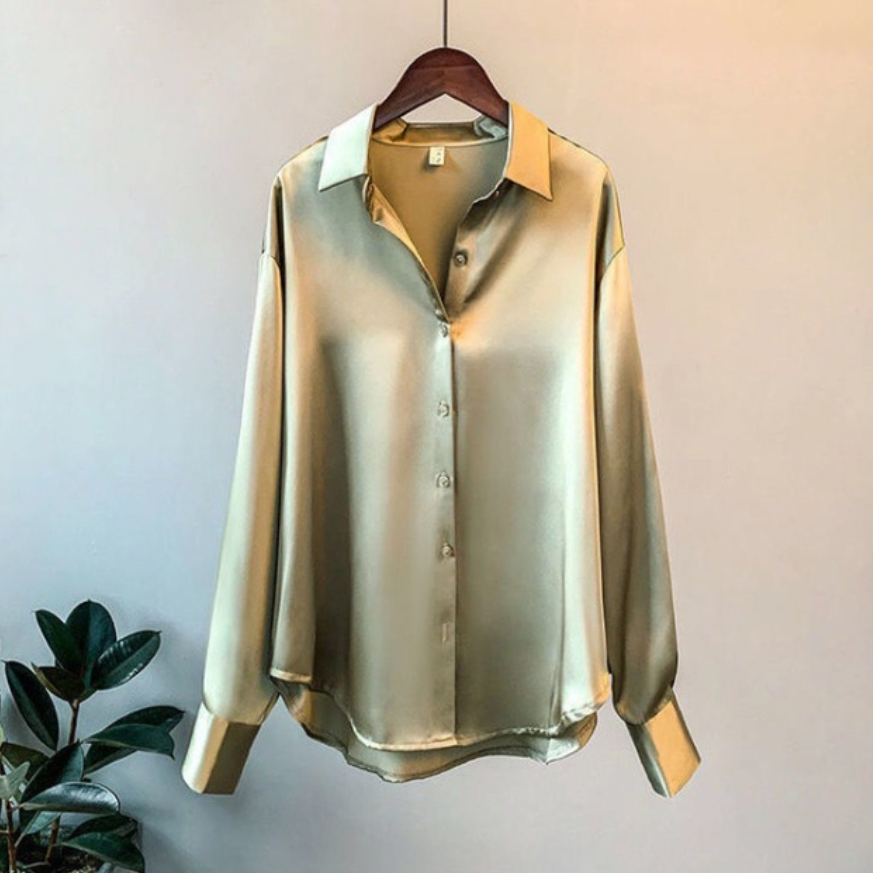 Elegant Satin Women's Blouse by Addie