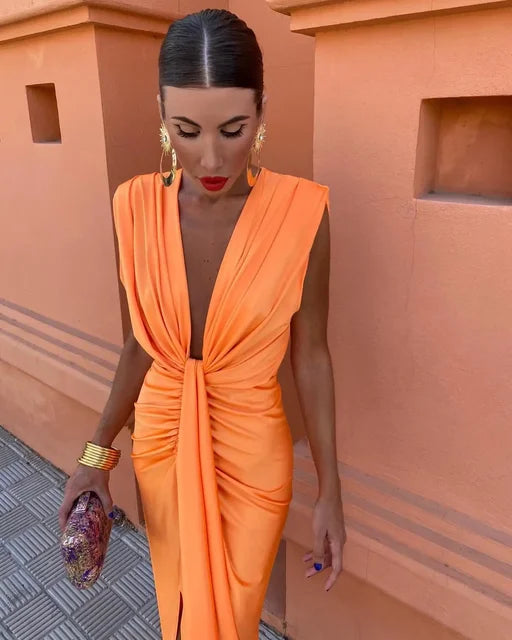 Rita™ - Elegant Satin Party Dress