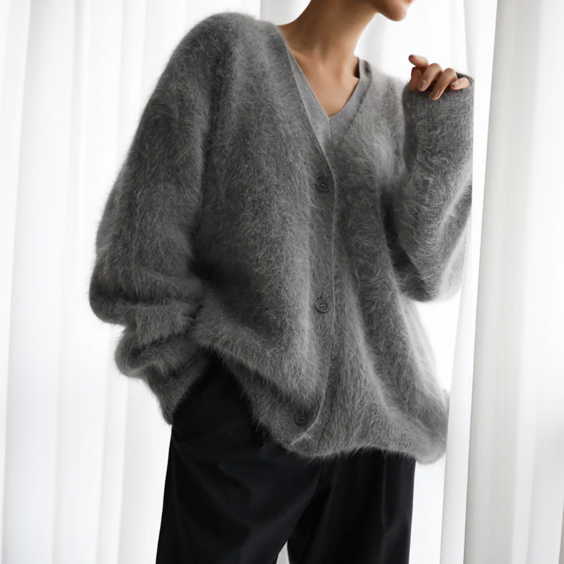 Luxurious cashmere cardigan from Cosy Couture