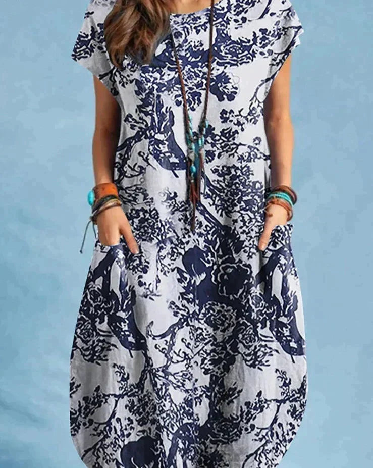 Amelia™ - Elegant Vintage Midi Dress