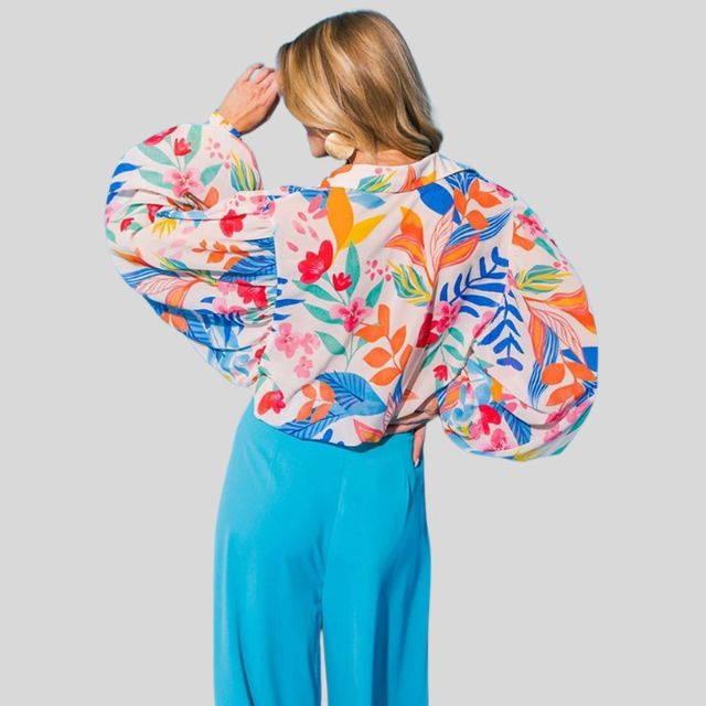 Aila - Elegant Women's Blouse with Beautiful Floral Print