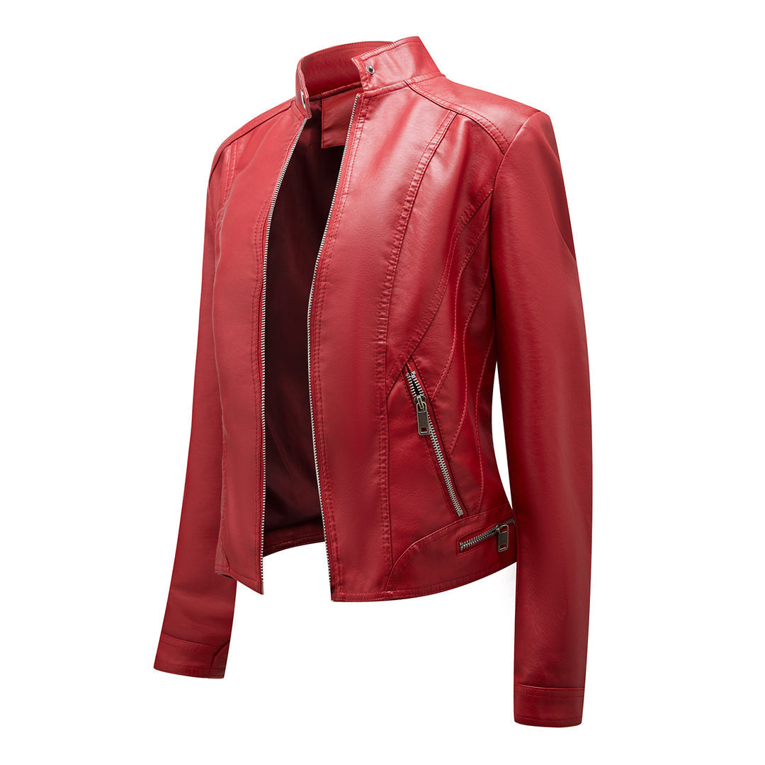 SLAVKA - Elegant leather jacket for a trendy look