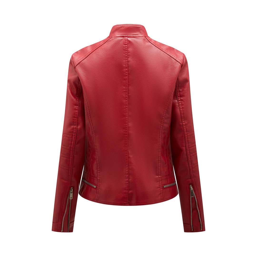 SLAVKA - Elegant leather jacket for a trendy look
