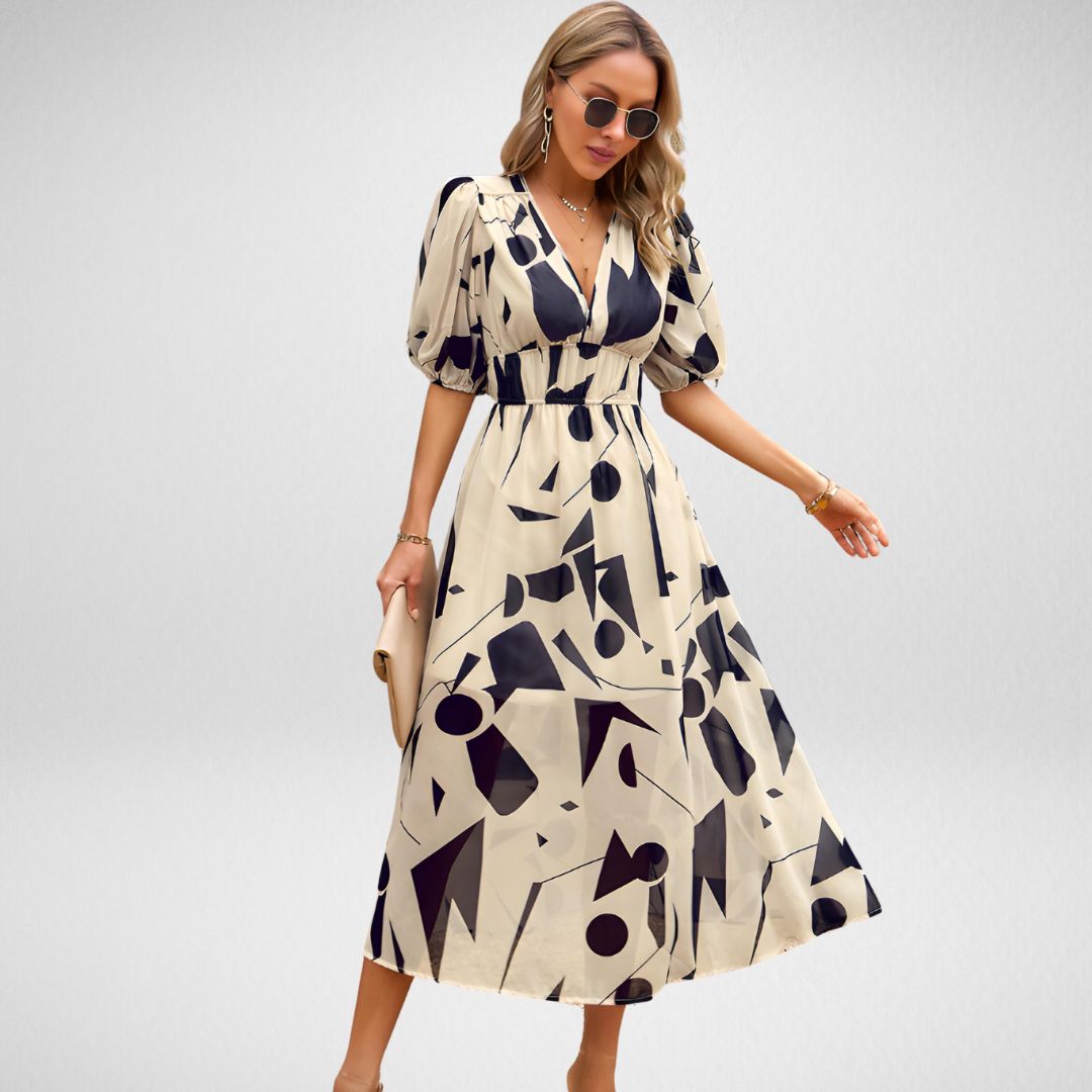 Livia™ - Elegant dress with V-neck