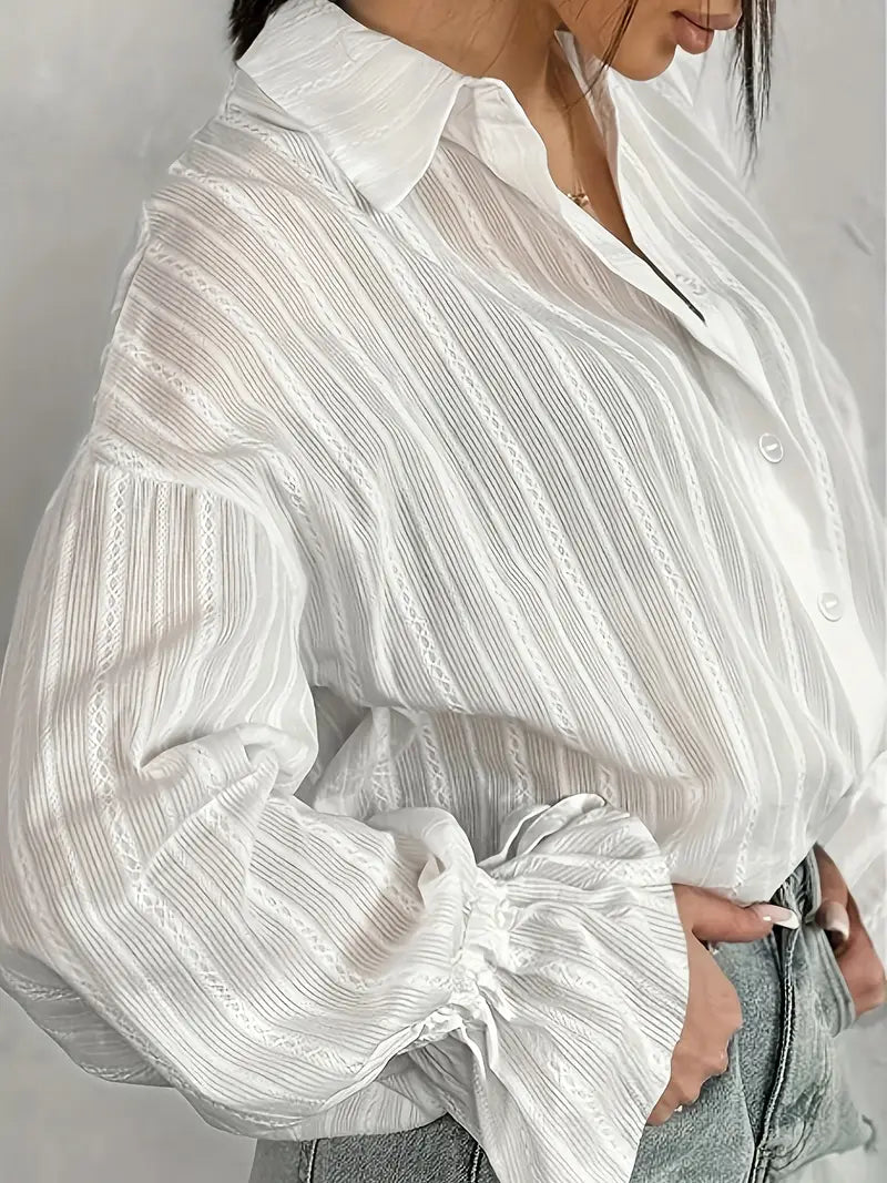 Delilah - Elegant Long Sleeve Blouse for Women in Autumn Style