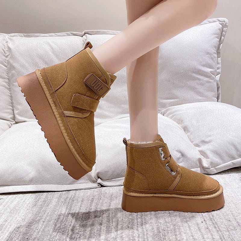 Victoria - Luxury plush winter boots for women with adjustable fit