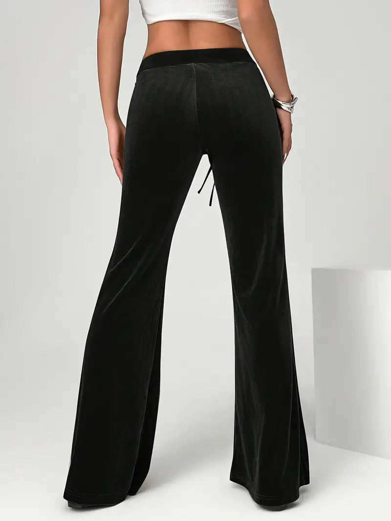 Agatha - Luxury Velvet Wide Trousers for Women
