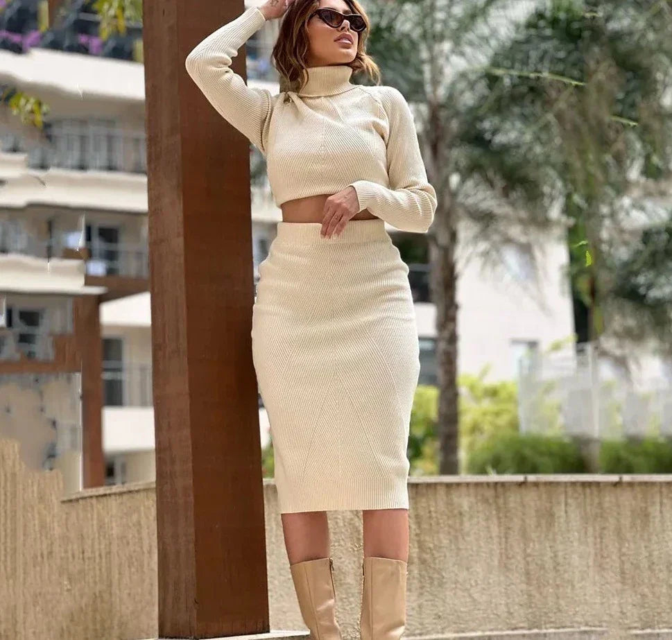 Kiana - Stylish Knitted Two-Piece Set for Women