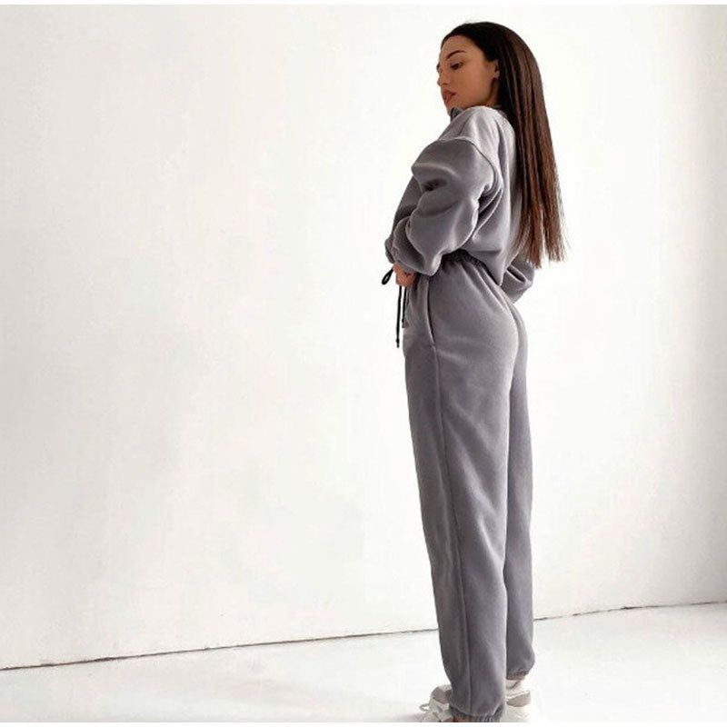 Stylish Grey Jogging Suit for Women - Giselle Collection