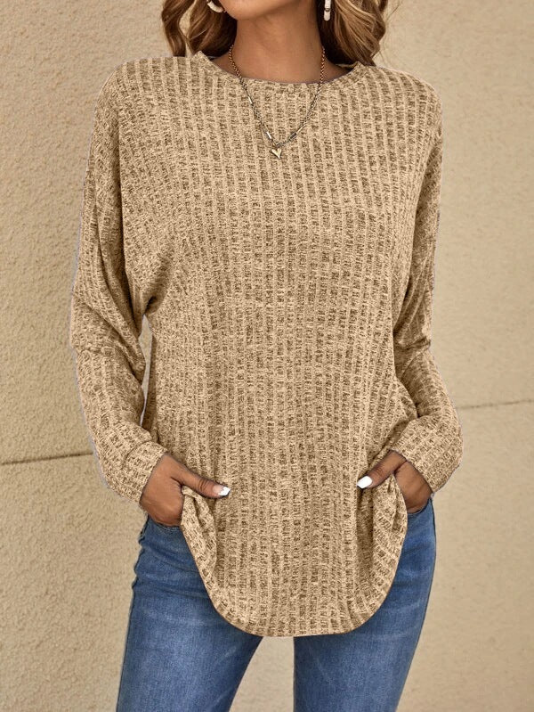 Elegant Long Sleeve Casual Sweater by Elizabeth
