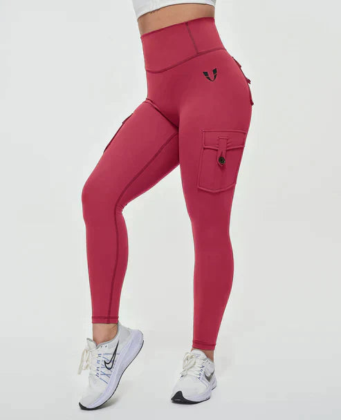 Jeana - Fashionable high-waisted cargo leggings