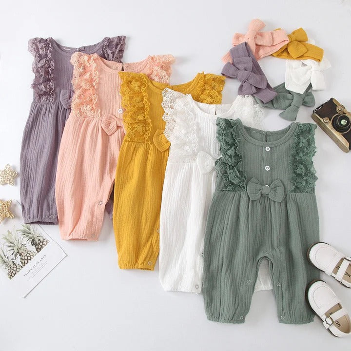 Newborn Infant Baby Girls Romper Clothes