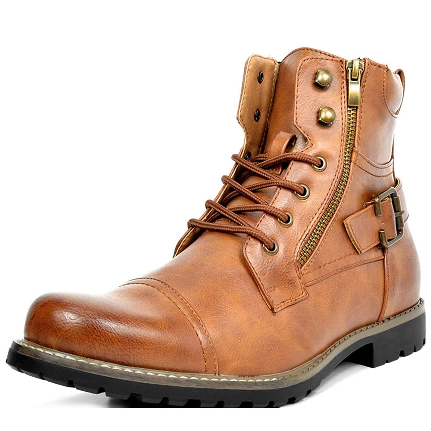 Stylish Genuine Leather Motorcycle Boots - Rhion