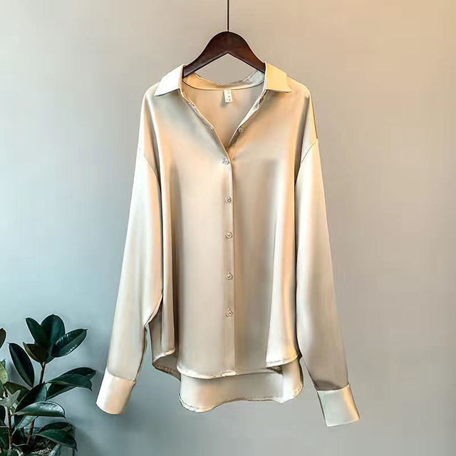 Elegant Satin Women's Blouse by Addie