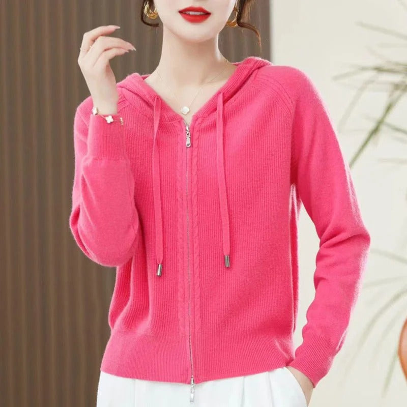 Stylish Cashmere Hoodie Sweater by Alice - Perfect for any occasion!