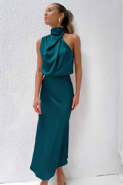 Rosa™ - Elegant Satin Evening Dress