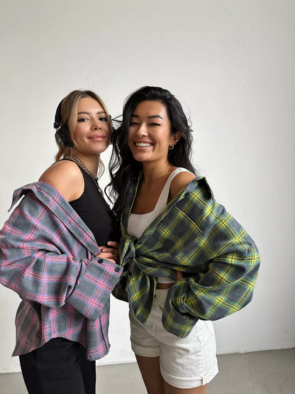 Carrie | Stylish checked flannel shirt