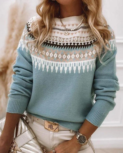 Diana - Trendy Bohemian Knitted Sweater for a Stylish Look