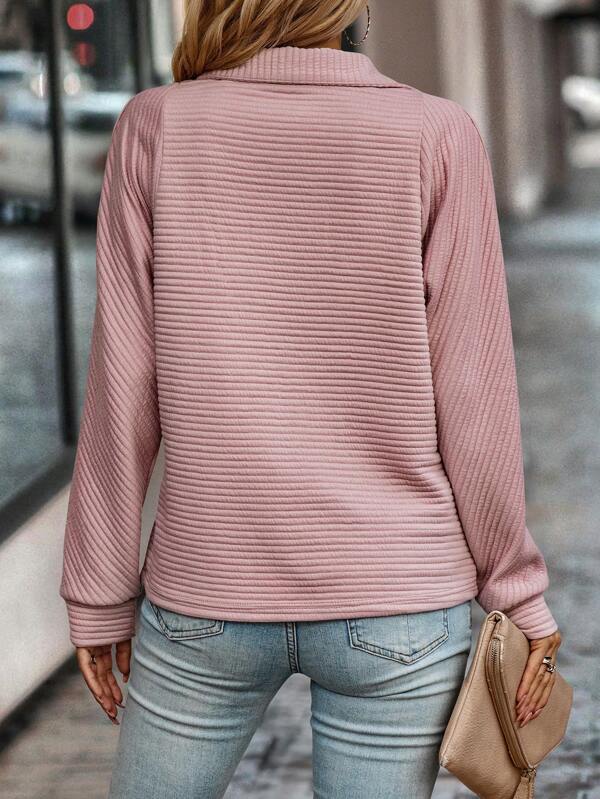 Sharla - Stylish V-Neck Effortless Pullover