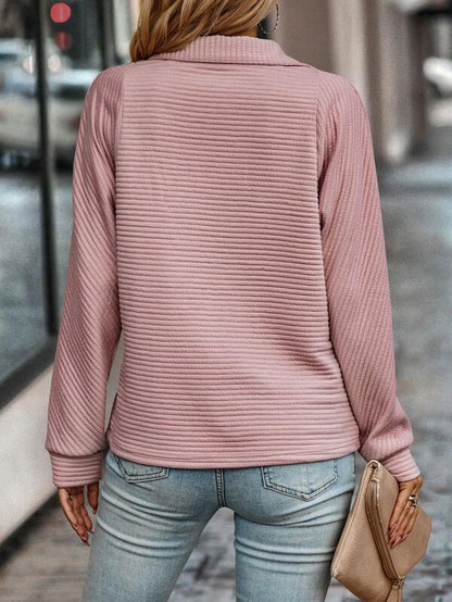 Sharla - Stylish V-Neck Effortless Pullover
