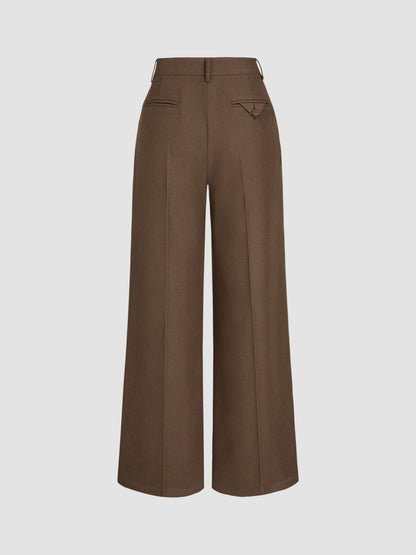 Lisa™ - Solid Straight Wide-Leg Pants